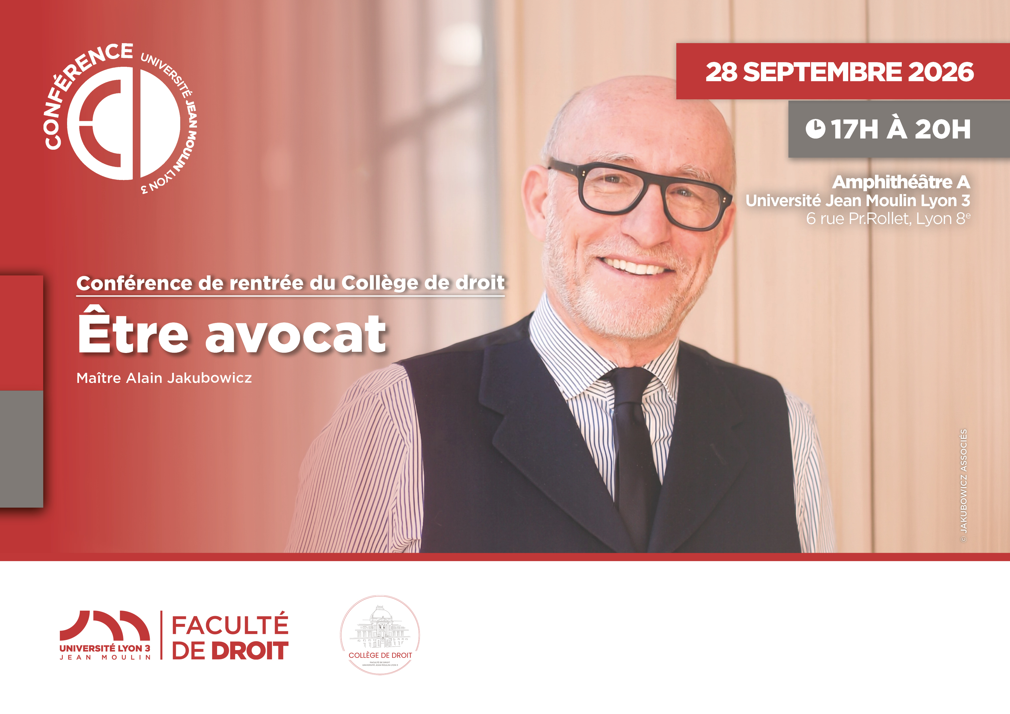 Affiche type-signaletique Collège de droit