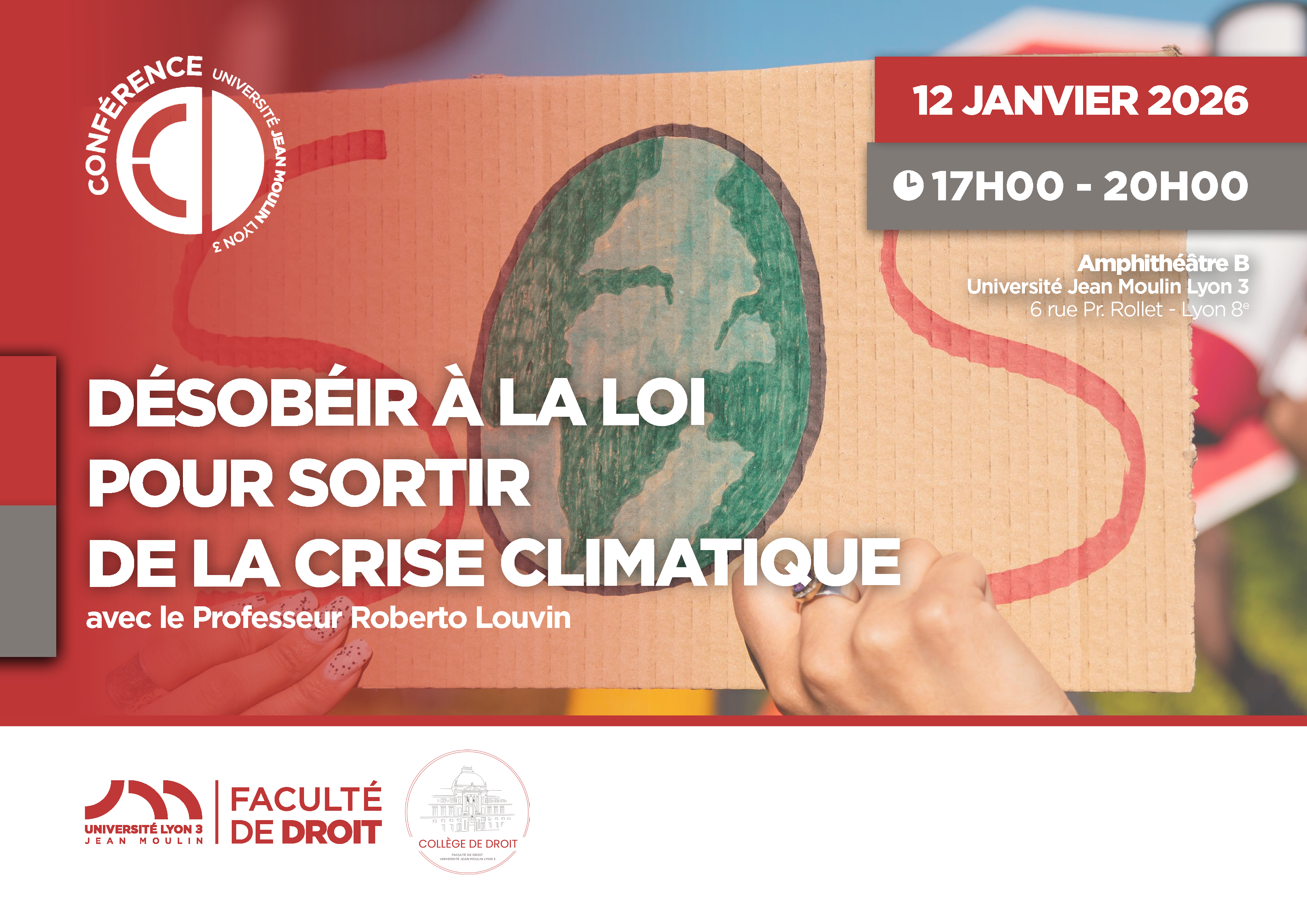 Désobéir à la loi pour sortir affiche conférence